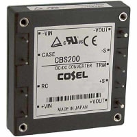 Cosel U.S.A. Inc. DC-DC Converter, 15V, 13.4A, 18-36V In, Enclosed, Telecom, Switching, CBS Series