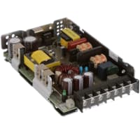 Cosel U.S.A. Inc. Power Supply, AC-DC, 15V, 7A, 85-264V In, Open Frame, DIN Rail, PFC, 105W, PBA Series