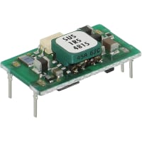 Cosel U.S.A. Inc. DC-DC Converter, 15V, 0.1A, 36-72V In, Open Frame, Thru Hole, Switching, ZU Series