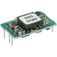 Cosel U.S.A. Inc. DC-DC Converter, 3.3V, 0.6A, 18-36V In, Open Frame, Thru Hole, Switching, ZU Series