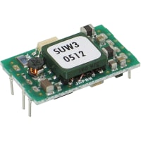 Cosel U.S.A. Inc. DC-DC Converter, 12V, 0.13A, 12V, 0.13A, 4.5-9V In, Open Frame, Thru Hole, ZU Series