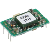 Cosel U.S.A. Inc. DC-DC Converter, 15V, 0.1A, 15V, 0.1A, 9-18V In, Open Frame, Thru Hole, ZU Series