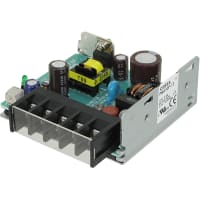 Cosel U.S.A. Inc. Power Supply, AC-DC, 12V, 0.9A, 85-264V In, Open Frame, Panel Mount, PFC, 11W, PBA Series