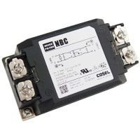 Cosel U.S.A. Inc. Filter 2-Stage AC Noise 1 Ph Op-V 250VAC Curr 6A DIN Rail Mnt NBC Series