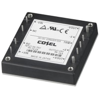 Cosel U.S.A. Inc. DC-DC Converter, 24V, 19A, 36-76V In, Enclosed, Telecom, Switching, CBS Series