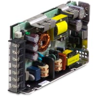 Cosel U.S.A. Inc. Power Supply, AC-DC, 24V, 4.5A, 85-264V In, Open Frame, Panel Mnt, PFC, 108W, PBA Series