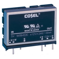 Cosel U.S.A. Inc. POWER SUPPLY; 3 WATT DUAL OUTPUT CONVERTER, +/-12V