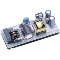 Cosel U.S.A. Inc. Power Supply, AC-DC, 5V, 1A, 85-132V In, Open Frame, Thru-Hole, Embedded, 5W, VAA Series