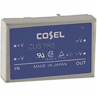 Cosel U.S.A. Inc. DC-DC Converter, 5V, 0.3A, 4.5-9V In, Enclosed, Thru Hole, Switching, ZU Series