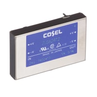 Cosel U.S.A. Inc. DC-DC Converter, 12V, 0.5A, 18-36V In, Enclosed, Thru Hole, Switching, ZU Series