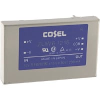 Cosel U.S.A. Inc. DC-DC Converter, 15V, 0.2A, -15V, 0.2A, 9-18V In, Enclosed, Thru Hole, ZU Series