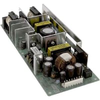 Cosel U.S.A. Inc. Power Supply, AC/DC-DC, 5V@5A, 24V@6A, 85-264/120-370V In, Open Frame, PFC, LEB Series