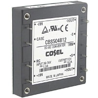 Cosel U.S.A. Inc. DC-DC Converter, 12V, 4.2A, 36-76V In, Enclosed, Telecom, Switching, CBS Series