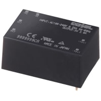 Cosel U.S.A. Inc. Power Supply, AC-DC, 12V, 0.9A, 85-264V In, Enclosed, PCB Thru-Hole, 11W, TUHS Series