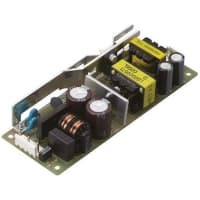 Cosel U.S.A. Inc. Power Supply, AC-DC, 60W, 1 Output, Embedded Switch Mode(SMPS), 24V dc, 2.5 A, 3.2 A