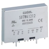 Cosel U.S.A. Inc. Iso DC-DC Converter, Vin 4.5to9 VDC, Vout +/-15VDC, I/O isolation 500V ac