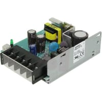 Cosel U.S.A. Inc. Power Supply, AC-DC, 3.3V, 3A, 85-264V In, Enclosed, Panel Mount, 9.9W, PFC, PBA Series