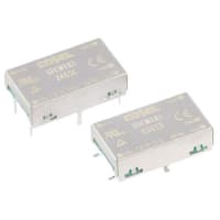 Cosel U.S.A. Inc. Iso DC-DC Converter, Vin 4.5to9 VDC, Vout +/-12VDC, I/O isolation 500V ac