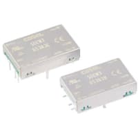 Cosel U.S.A. Inc. Iso DC-DC Converter, Vin 4.5to9 VDC, Vout +/-12VDC, I/O isolation 500V ac