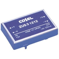 Cosel U.S.A. Inc. Isolated DC-DC Converter, Vin 36 to 72 V dc, Vout 15V dc, I/O isolation 500V ac