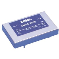 Cosel U.S.A. Inc. Isolated DC-DC Converter, Vin 36 to 72 V dc, Vout 12V dc, I/O isolation 500V ac