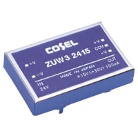 Cosel U.S.A. Inc. Iso DC-DC Converter, Vin 36to72 VDC, Vout +/-12VDC, I/O isolation 500V ac