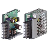 Cosel U.S.A. Inc. Power Supply, AC-DC, 24V, 0.5A, 85-264V In, Enclosed, Panel Mount, 12W, PFC, PBA Series