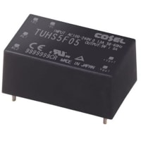 Cosel U.S.A. Inc. Power Supply; AC-Dc; Encapsulated; 5W; 15V@0.34A; 85-264V In; PCB Mount