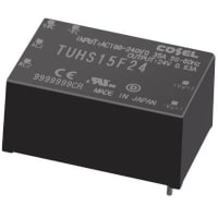 Cosel U.S.A. Inc. Power Supply; AC-Dc; Encapsulated; 15W; 15V@1A; 85-264V In; PCB Mount