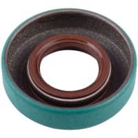 CR Seals (SKF) Single Lip Wave Oil Seal, Fluoro Rubber, 0.5 in. ID, 0.999 in. OD