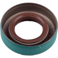 CR Seals (SKF) Double Lip Wave Oil Seal, Fluoro Rubber, 0.5 in. ID, 0.875 in. OD