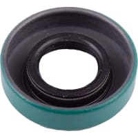 CR Seals (SKF) Single Lip Wave Oil Seal, Nitrile Rubber, 0.5 in. ID, 0.999 in. OD