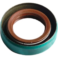 CR Seals (SKF) Double Lip Wave Oil Seal, Fluoro Rubber, 15 mm ID, 25 mm OD