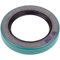 CR Seals (SKF) Double Lip Wave Oil Seal, Nitrile Rubber, 1 in. ID, 2 in. OD