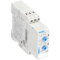 Crouzet Relay, Monitor, E-Mech, SPDT, Cur-Rtg 8A, Ctrl-V 120AC, DIN Rail Mnt, EIH Series