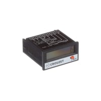 Crouzet Counter, Totalizer, 8 Digit LCD 8mm High, 24 x 48mm, Non-Backlit, PNP/NPN Input