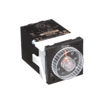 Crouzet Timer, 5 A, 12 to 240 VDC, 24 to 240 VAC, 0.02 Sec. to 300 hr, Analog, LED