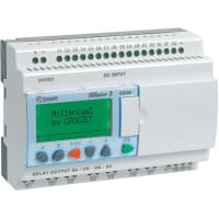 Crouzet Millenium 3, CD20 Controller, LCD Display, 24VDC, 12 Input, 8 Relay Output