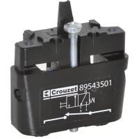 Crouzet Pneumatic actuator with 3/2 NC Manual Valve, 4MM Connections