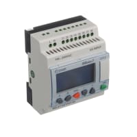 Crouzet Controller, PLC, Sup-V 100-240AC, 8 Digital In, 4 Relay Out, Panel Mnt, IP20, IP40