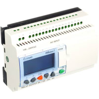 Crouzet Controller, PLC, Sup-V 100-240AC, 16 Digital In, 10 Relay Out, Panel Mnt, IP20, IP40