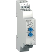 Crouzet Phase Monitoring Relay, SPDT, 3 Phase 208 - 480 VAC, DIN Rail, C-Lynx Series