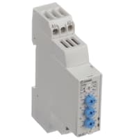 Crouzet Relay, Monitor, E-Mech, Cur-Rtg 5A, Ctrl-V 24-48AC/DC, Vol-Rtg 250AC/DC, DIN Rail Mnt