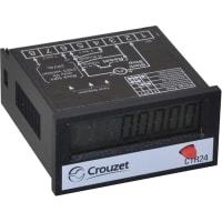 Crouzet Counter, Time, Hour Meter 2223, PNP Input, 260V, CTR24 Series