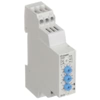 Crouzet Relay, Monitor, E-Mech, Cur-Rtg 5A, Ctrl-V 12DC, Vol-Rtg 250AC/DC, DIN Rail Mnt