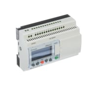 Crouzet Controller, PLC, Sup-V 24DC, 12 Analog/Digital In, 8 Relay Out, Panel Mnt, Screw