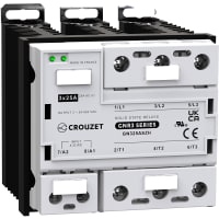 Crouzet SSR, GNR3, 3-Phase, DIN Rail, 25A, IN 4-32 VDC, OUT 660 VAC, Zero Cross