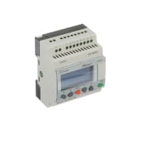 Crouzet Controller, PLC, Sup-V 12DC, 8 Analog/Digital In, 4 Relay Out, Panel Mnt, IP20, IP40