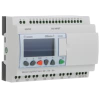 Crouzet Controller, PLC, Sup-V 24DC, 16 Analog/Digital In, 10 Relay Out, Panel Mnt, Screw