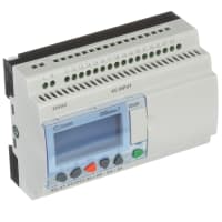 Crouzet Controller, PLC, Sup-V 24AC, 16 Digital In, 10 Relay Out, Panel Mnt, IP20, IP40